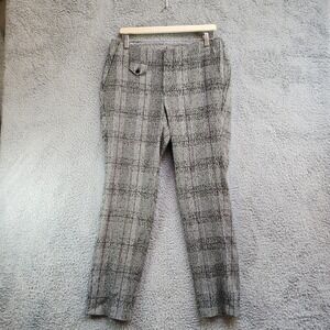 ASOS Pants Women's 34 X 30 Black White Houndstooth Skinny Leg Classic Zip Fly